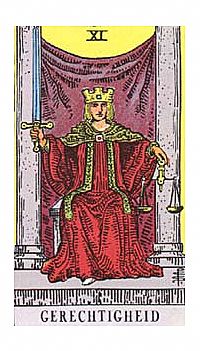 Tarotkaart: Gerechtigheid